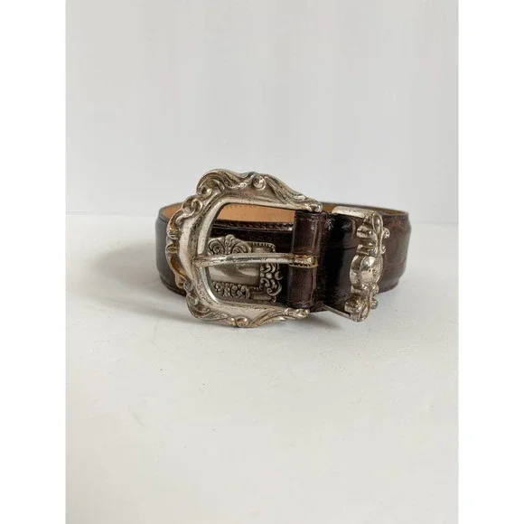 Vintage | Accessories | Vintage Womens Brown Embossed 